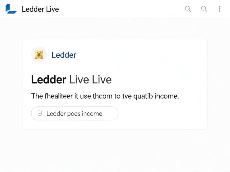 Staking Your Crypto with Ledger Live